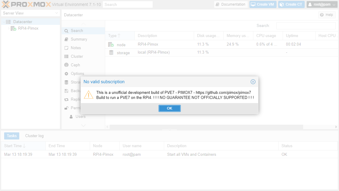 Install Pimox, Type-1 Hypervisor, on Raspberry Pi 4 (ARM64)