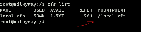 Create ZFS in Proxmox