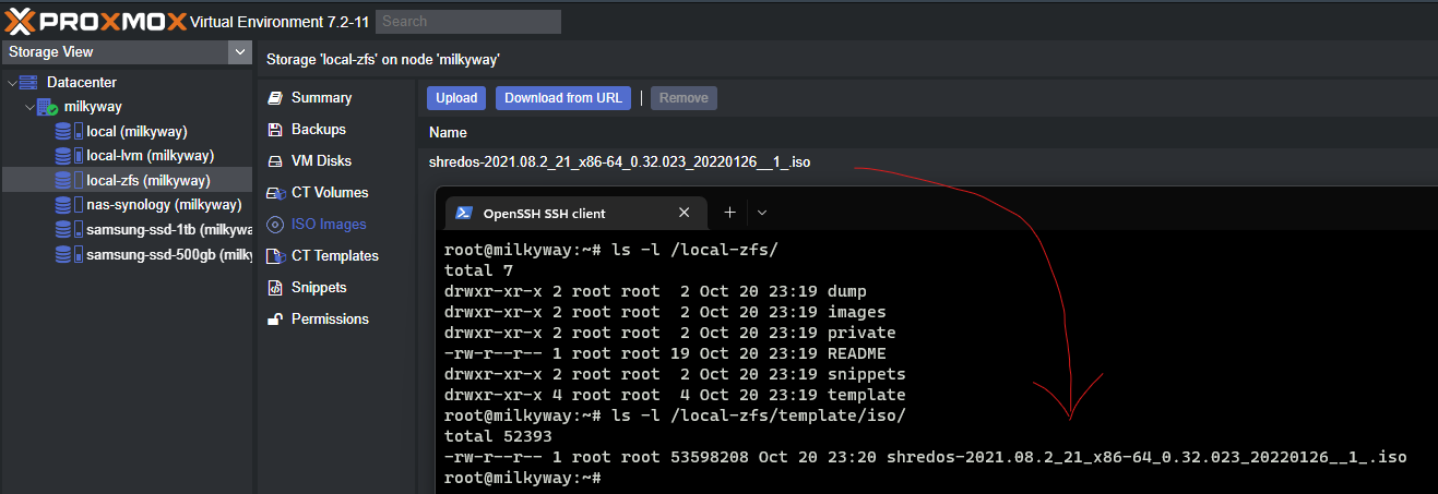 Create ZFS in Proxmox